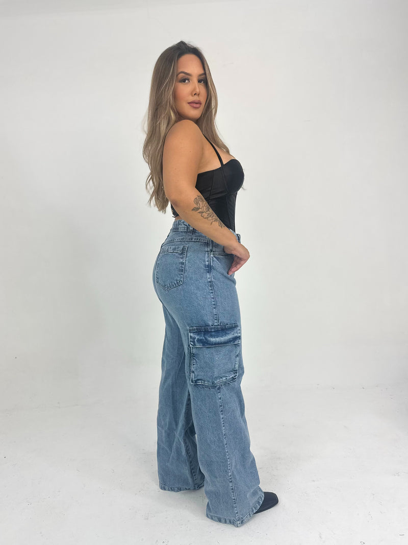 Corselet acetinado