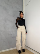 CALÇA CARGO WIDE LEG