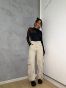 CALÇA CARGO WIDE LEG