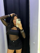 SAIA CARGO JEANS BLACK