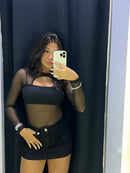 SAIA CARGO JEANS BLACK