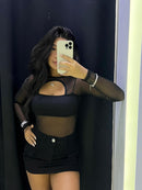 SAIA CARGO JEANS BLACK