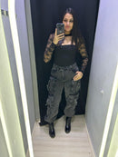 CALÇA CARGO GRAFITE