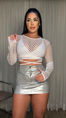 CROPPED ARRASTÃO BRANCO